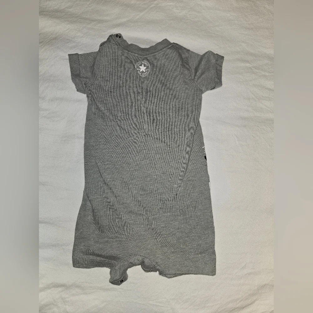 Gray Converse Baby Romper